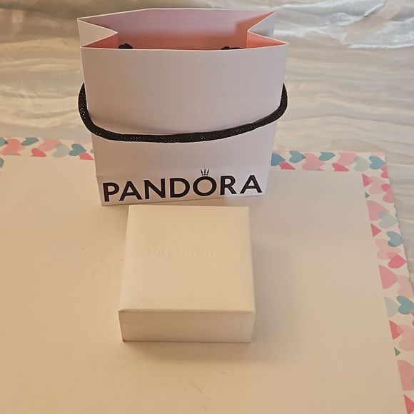Authentic Pandora clasp charm bracelet. Size 7.5" Box and bag included🙏🙌OBO👍 - Picture 13 of 14